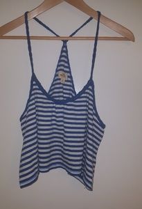 Hollister crop tank top with halter back